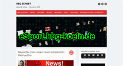 Desktop Screenshot of esport.hbg-koeln.de
