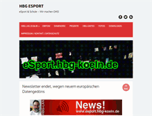 Tablet Screenshot of esport.hbg-koeln.de